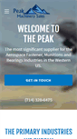 Mobile Screenshot of peakmachinerysales.com